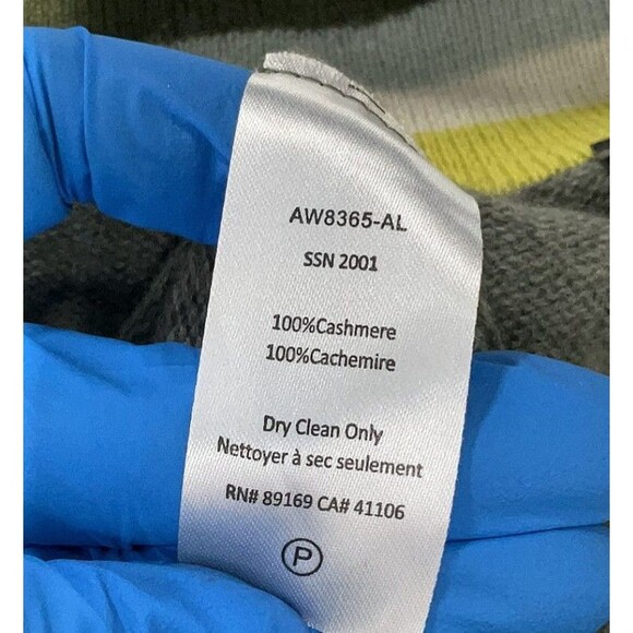 ATM CASHMERE DEEP V-NECK SWEATER SAFARI Small - Picture 9 of 9